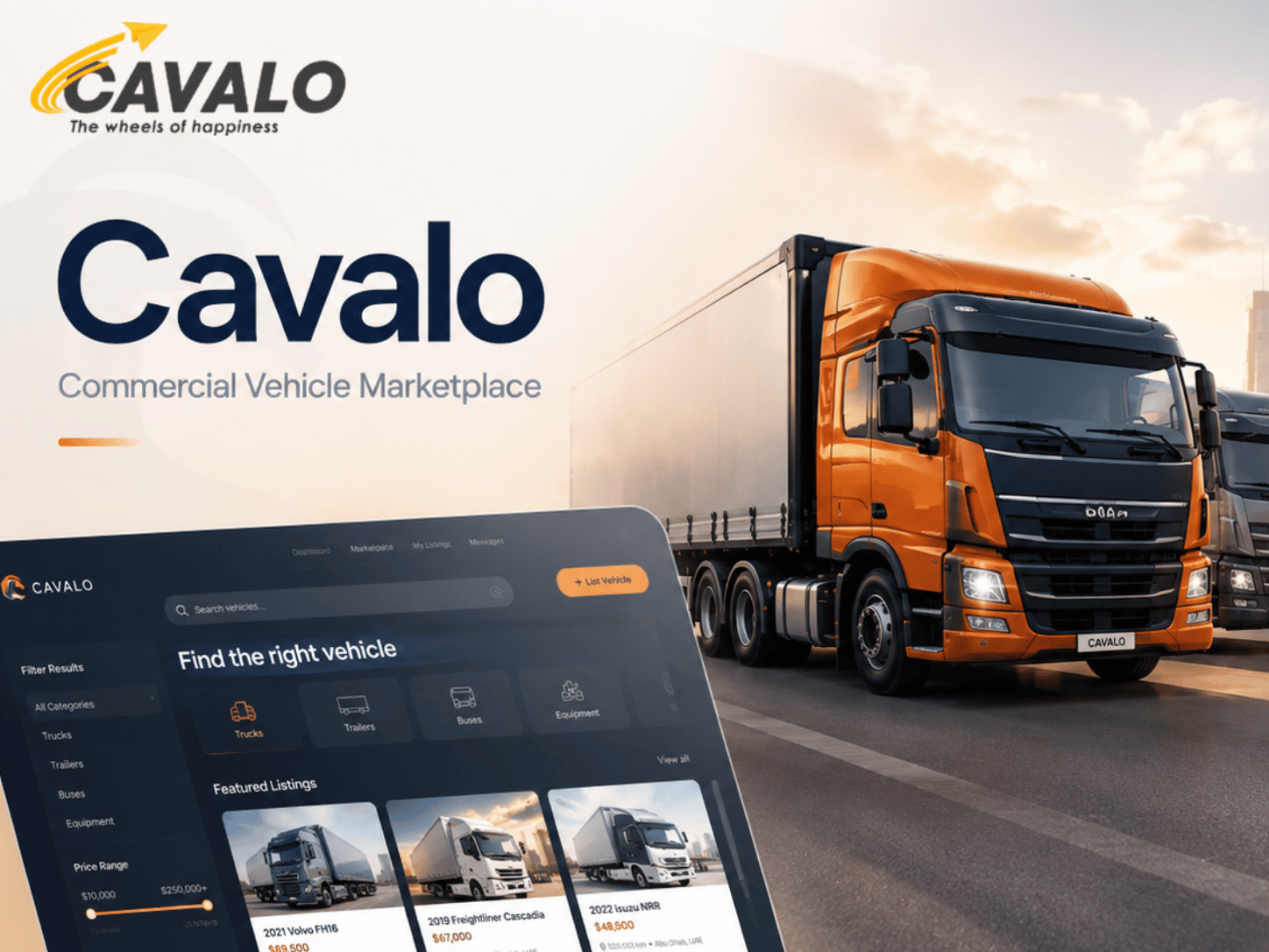 Cavalo commercial vehicle marketplace project visual