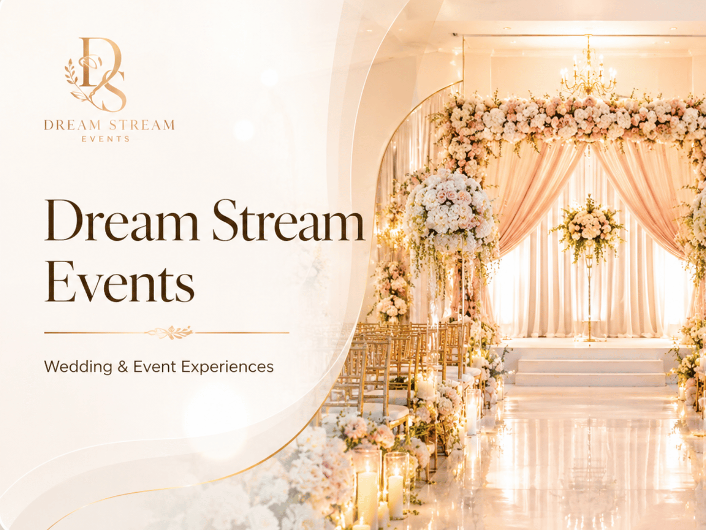 Dream Stream Events website project visual