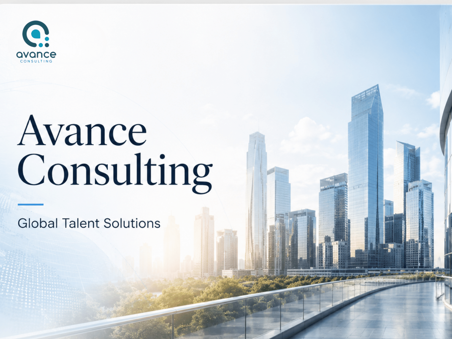 Avance Consulting website project visual